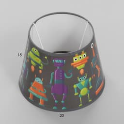 Абажур для светильника BayerLux «Роботы», Е27, 20×20×15 см