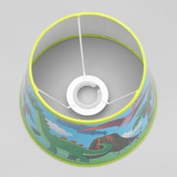 Абажур для лампы, торшера BayerLux «Динозавры», Е14, разноцветный, 20×20×15 см