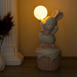 Торшер «Зайка» LED USB розовый 30×30×69 см