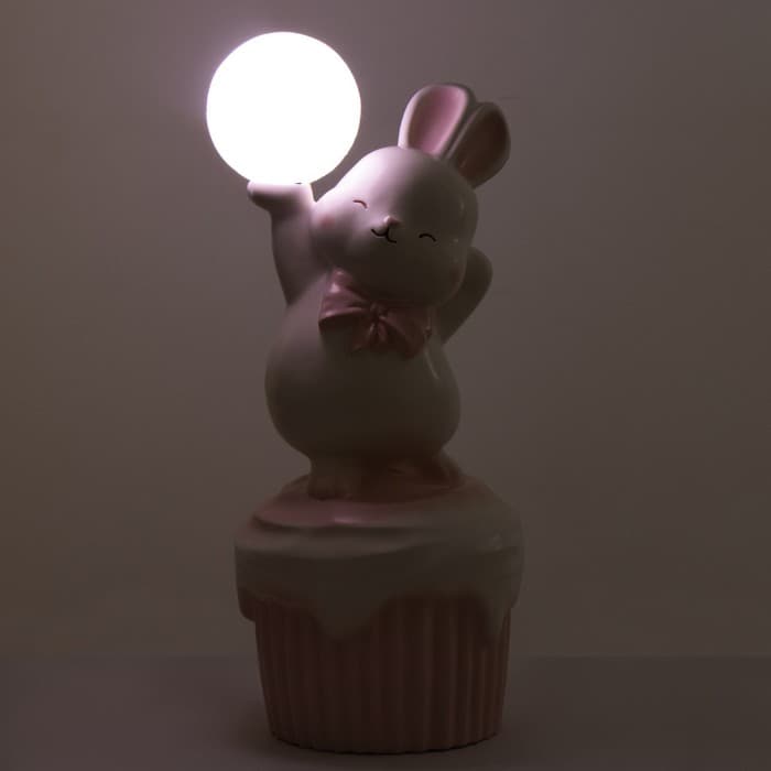 Торшер «Зайка» LED USB розовый 30×30×69 см