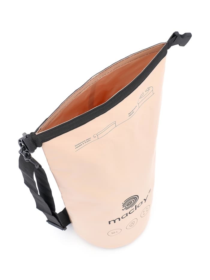Гермомешок туристический maclay, 10 л, 500D, с лямкой, цвет МИКС