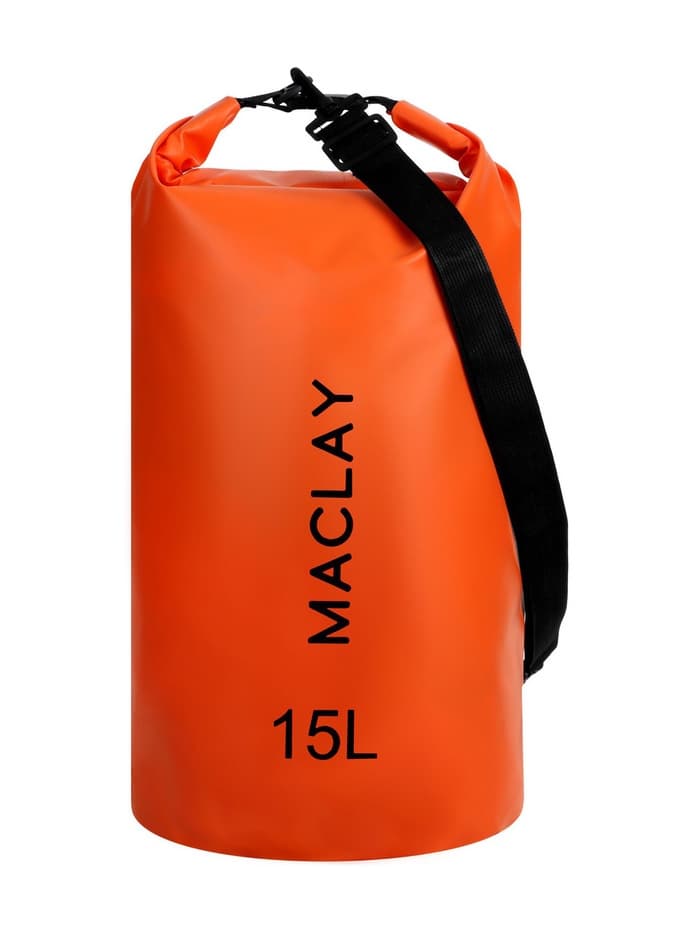 Гермомешок туристический maclay, 15 л, 500D, с лямкой, цвет МИКС