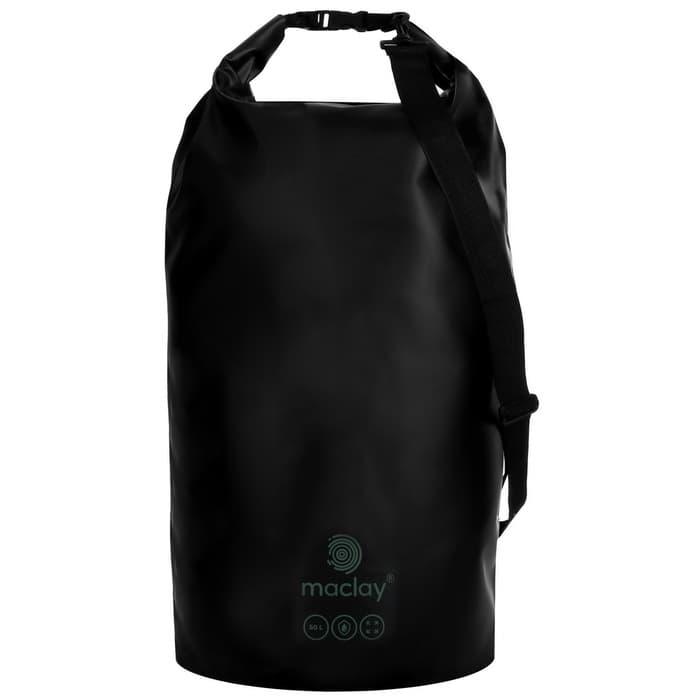 Гермомешок туристический maclay, 50 л, 500D, чёрный
