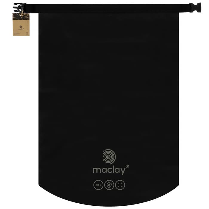Гермомешок туристический maclay, 50 л, 500D, чёрный