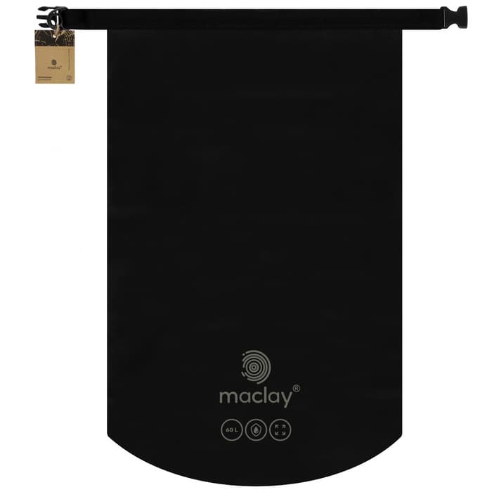 Гермомешок maclay, 60 л, чёрный