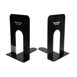 Держатель (ограничитель) Calligrata,17×14×12.5 см, подставка для книг 2 штуки, металлическая, чёрная