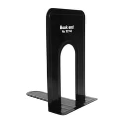 Держатель (ограничитель) Calligrata,17×14×12.5 см, подставка для книг 2 штуки, металлическая, чёрная