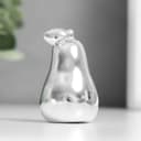 Фигурка керамика «Груша», серебро, 3.4×3.4×5.5 см