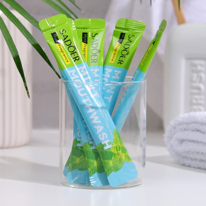 Ополаскиватель для рта в стиках со вкусом мяты, 20 шт. по 10 мл