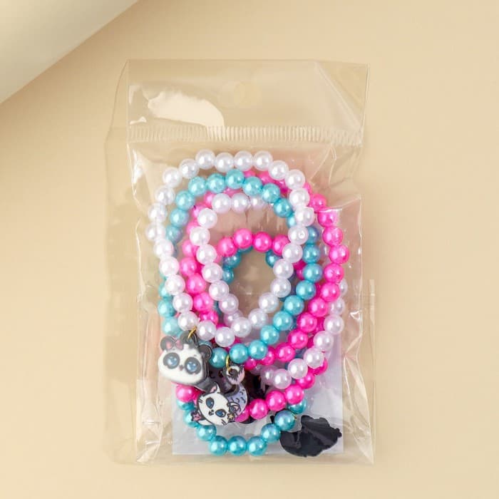 Детский браслет жемчужный, 6 шт., МИКС