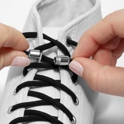 Фиксатор для шнурков, пара, d=8 мм, 1.8 см, чёрный