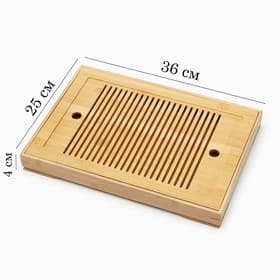 Чабань для чайной церемонии, 36×25×4 см, бамбук