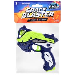 Пистолет Space blaster, свет, звук, работает от батареек, цвет МИКС