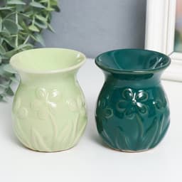 Аромалампа для эфирных масел «Незабудки», керамика, 8×7×7 см, МИКС