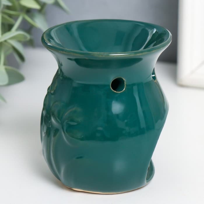 Аромалампа для эфирных масел «Незабудки», керамика, 8×7×7 см, МИКС