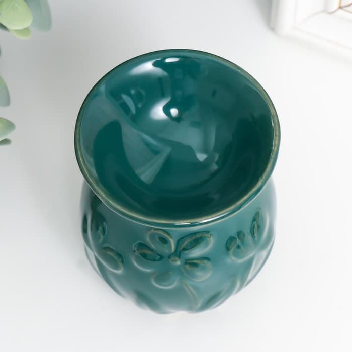 Аромалампа для эфирных масел «Незабудки», керамика, 8×7×7 см, МИКС