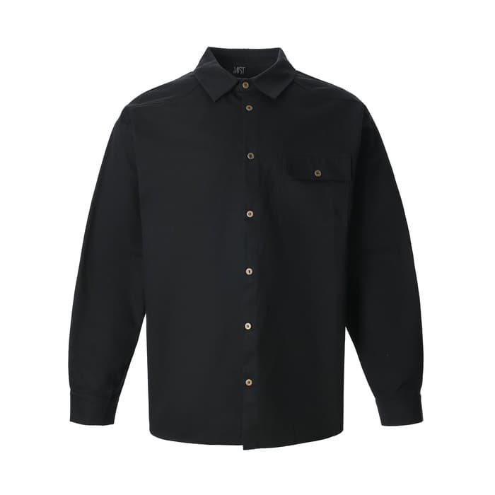 Рубашка мужская MIST oversize размер 56, чёрная