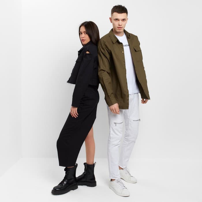 Рубашка мужская MIST oversize размер 50, хаки