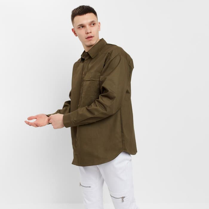 Рубашка мужская MIST oversize размер 56, хаки
