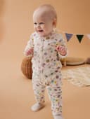 Комбинезон детский «Крошка Я» Flower, рост 62-68 см, бежевый