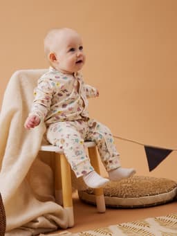 Комбинезон детский «Крошка Я» Flower, рост 62-68 см, бежевый