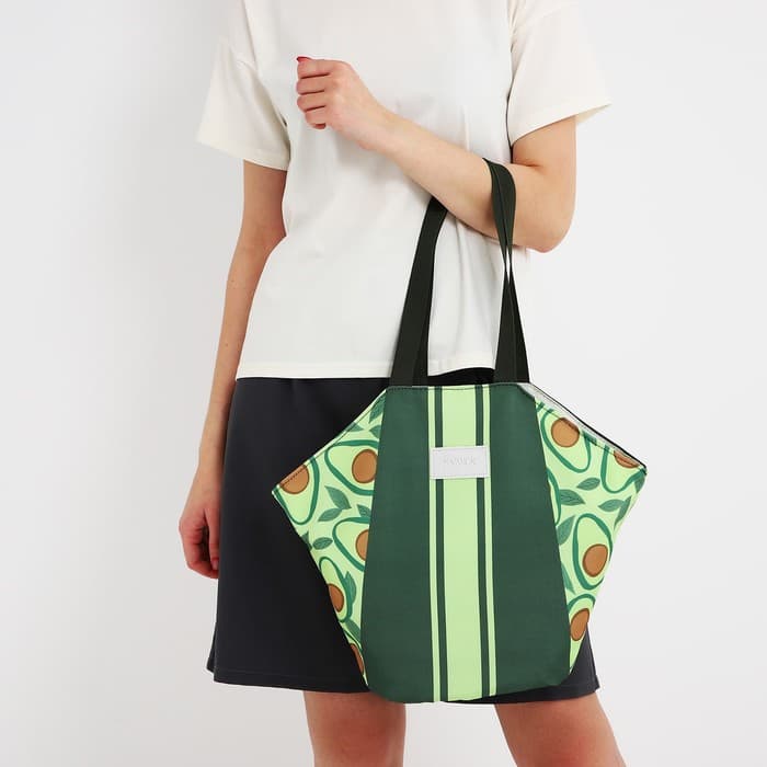 Сумка женская пляжная «Авокадо», бикини бэг