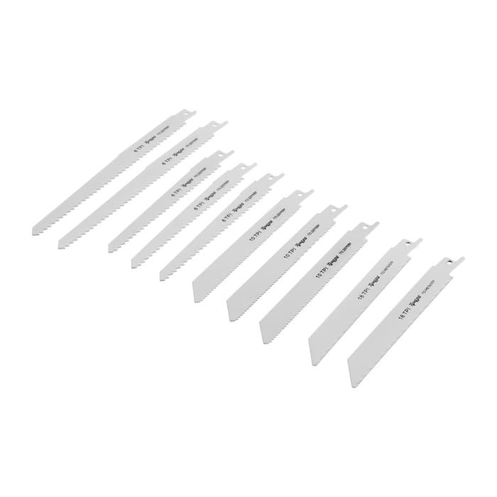 Набор полотен универсальных для сабельной пилы ТУНДРА, HCS/Bimetal, 150/200×19 мм, 10 шт.