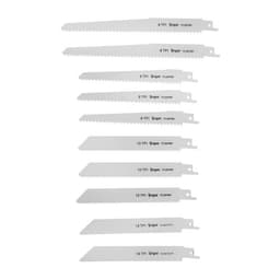 Набор полотен универсальных для сабельной пилы ТУНДРА, HCS/Bimetal, 150/200×19 мм, 10 шт.