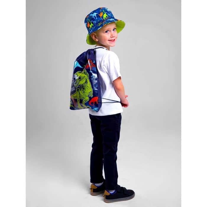 Панама и мешок для обуви «Динозавр», р-р. 52-54 см