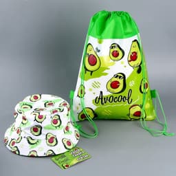 Панама и мешок для обуви «Авокадо», р-р. 52-54 см