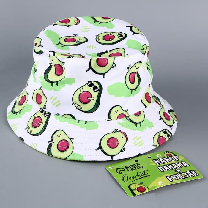 Панама и мешок для обуви «Авокадо», р-р. 52-54 см