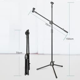 Микрофонная стойка Music Life напольная, под два микрофона, h=150 см, d микрофона 2.5 см