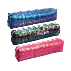 Пенал школьный на молнии Calligrata «Клевер», 1 отделение, перламутр, МИКС