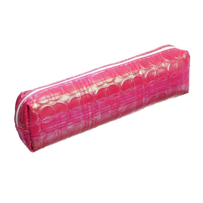 Пенал школьный на молнии Calligrata «Клевер», 1 отделение, перламутр, МИКС