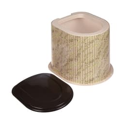 Туалет дачный, h=36 см, без дна, с отверстиями для крепления к полу, бежевый