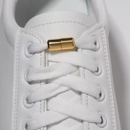 Фиксатор для шнурков, пара, d=8 мм, 1.8 см, золотистые