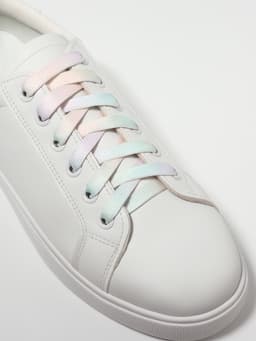 Шнурки для обуви, пара, плоские, 8 мм, 120 см, разноцветные