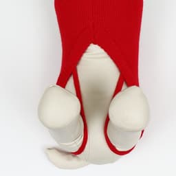 Свитер «Полоски», размер XS, ДС 17, ОШ 17, ОГ 23-37 см, красный