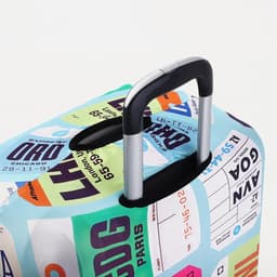 Чехол на чемодан M, цвет голубой/разноцветный