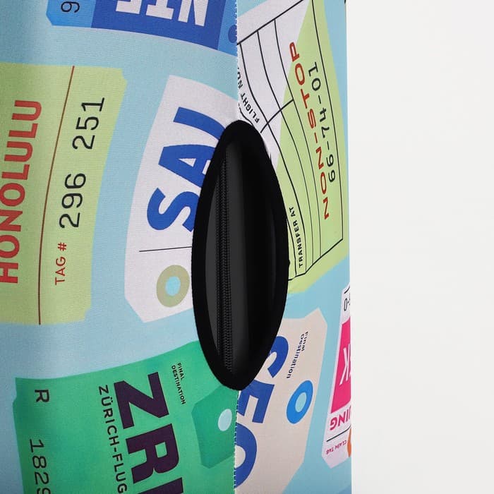 Чехол на чемодан M, цвет голубой/разноцветный