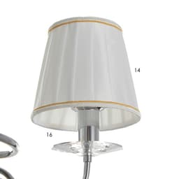 Люстра потолочная BayerLux «Авиталь», 5xЕ14, 40 Вт, хром, 58×58×80 см