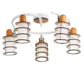 Люстра «Тайон» 5хЕ14 40 Вт белый 56×56×16 см