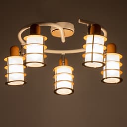 Люстра «Тайон» 5хЕ14 40 Вт белый 56×56×16 см