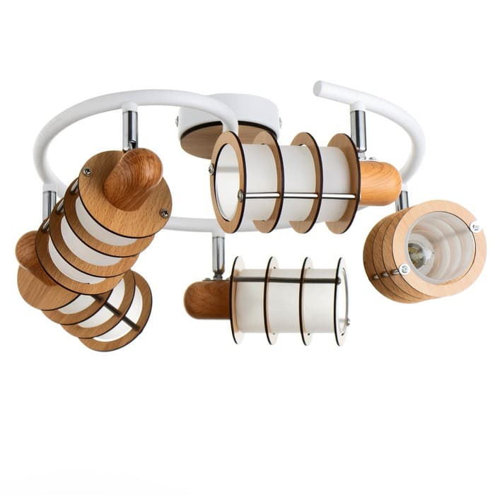 Люстра «Тайон» 5хЕ14 40 Вт белый 56×56×16 см