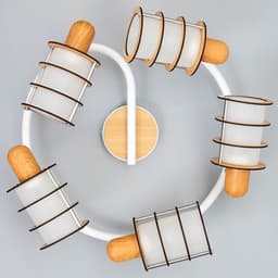 Люстра «Тайон» 5хЕ14 40 Вт белый 56×56×16 см