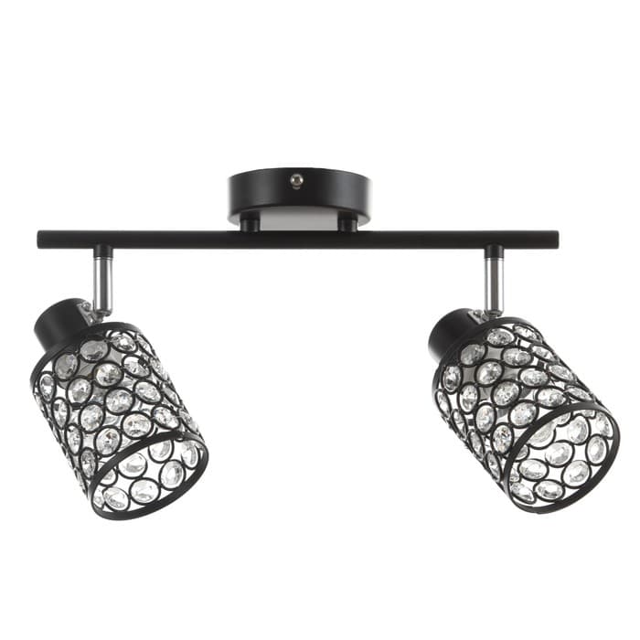 Люстра «Моки» 2хЕ14 40 Вт черный 40×19 см