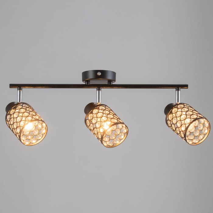 Люстра «Моки» 3хЕ14 40 Вт черный 56×19 см