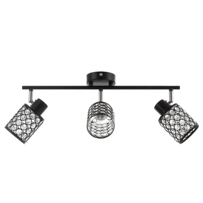 Люстра «Моки» 3хЕ14 40 Вт черный 56×19 см