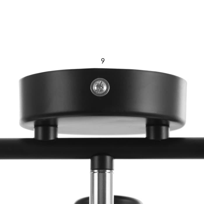 Люстра «Моки» 3хЕ14 40 Вт черный 56×19 см