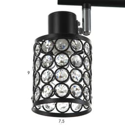 Люстра «Моки» 3хЕ14 40 Вт черный 56×19 см